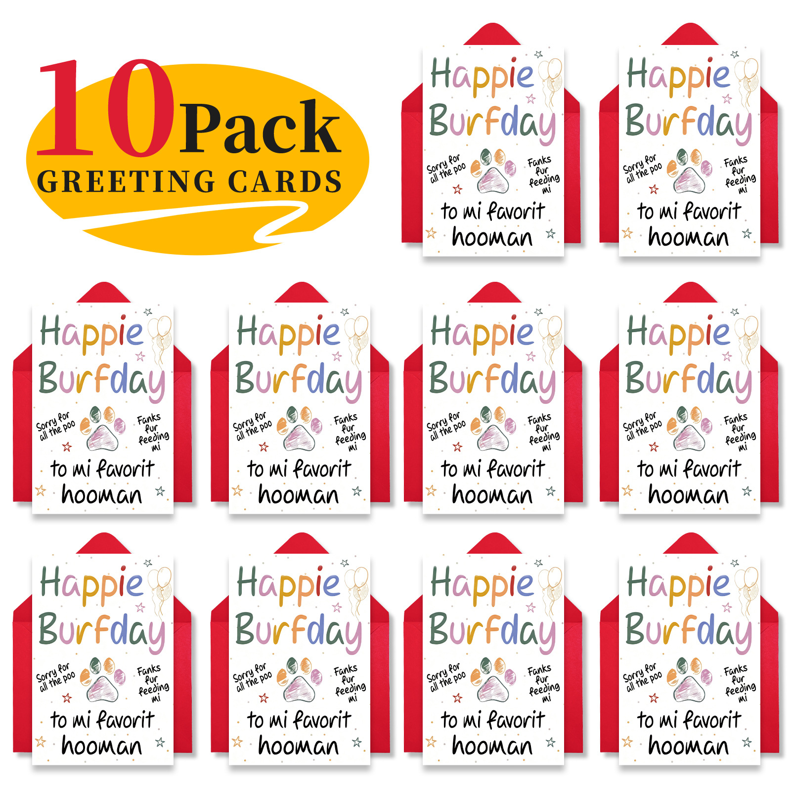 Birthday Greeting Card And Envelope Set
