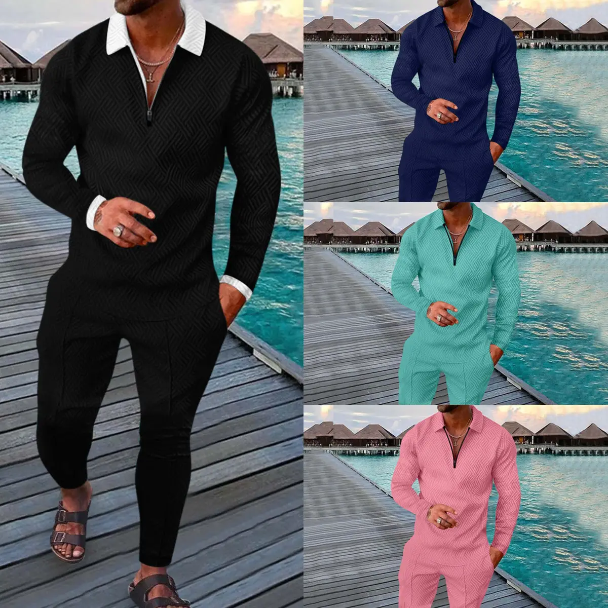 Autumn Long-sleeved Trousers Two-piece Sports And Leisure
