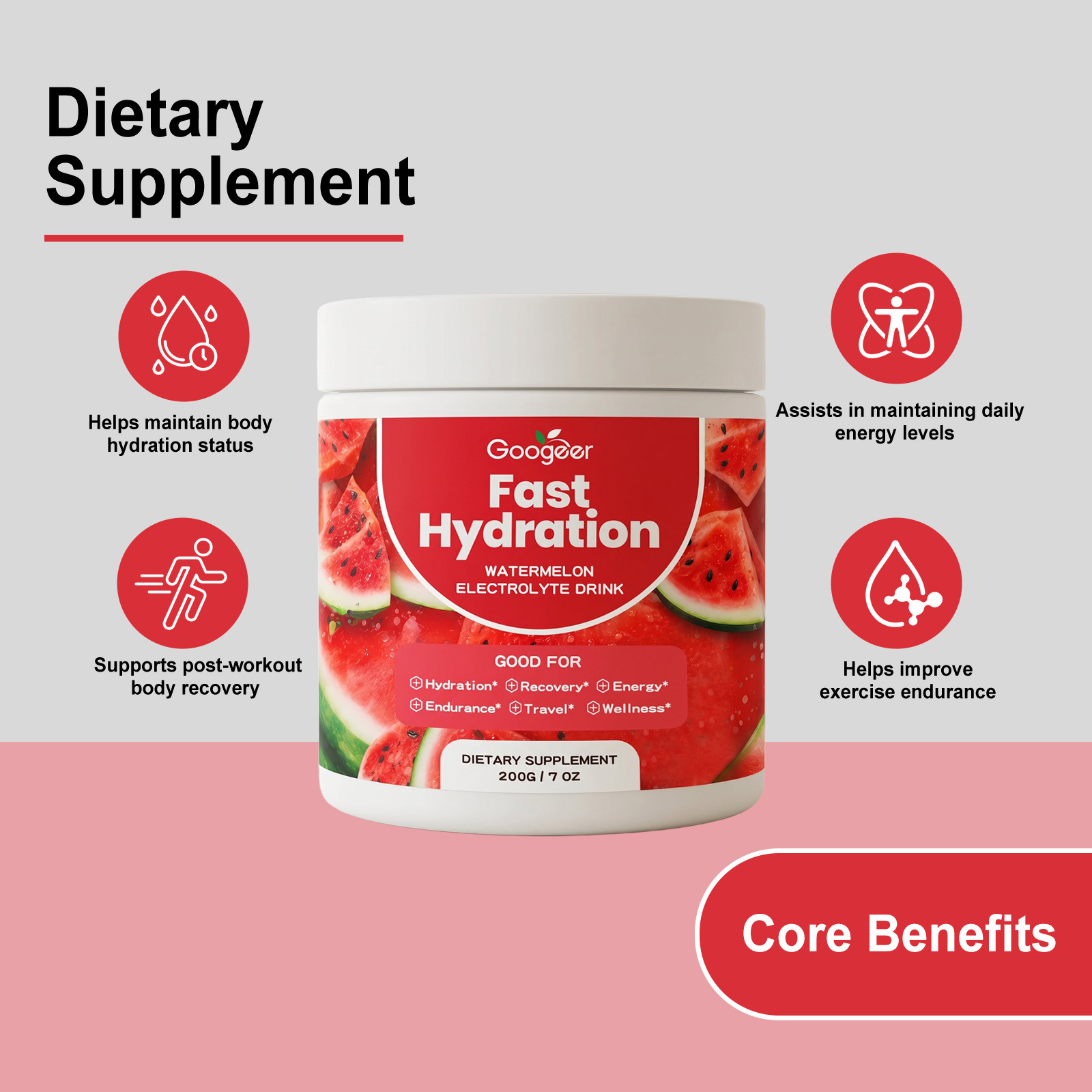 Watermelon Flavor Electrolyte Powder Delicious — foto 3