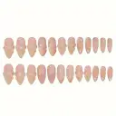 Almond Nail Pure Flower Wear Nail Removable Fake Nails view 6