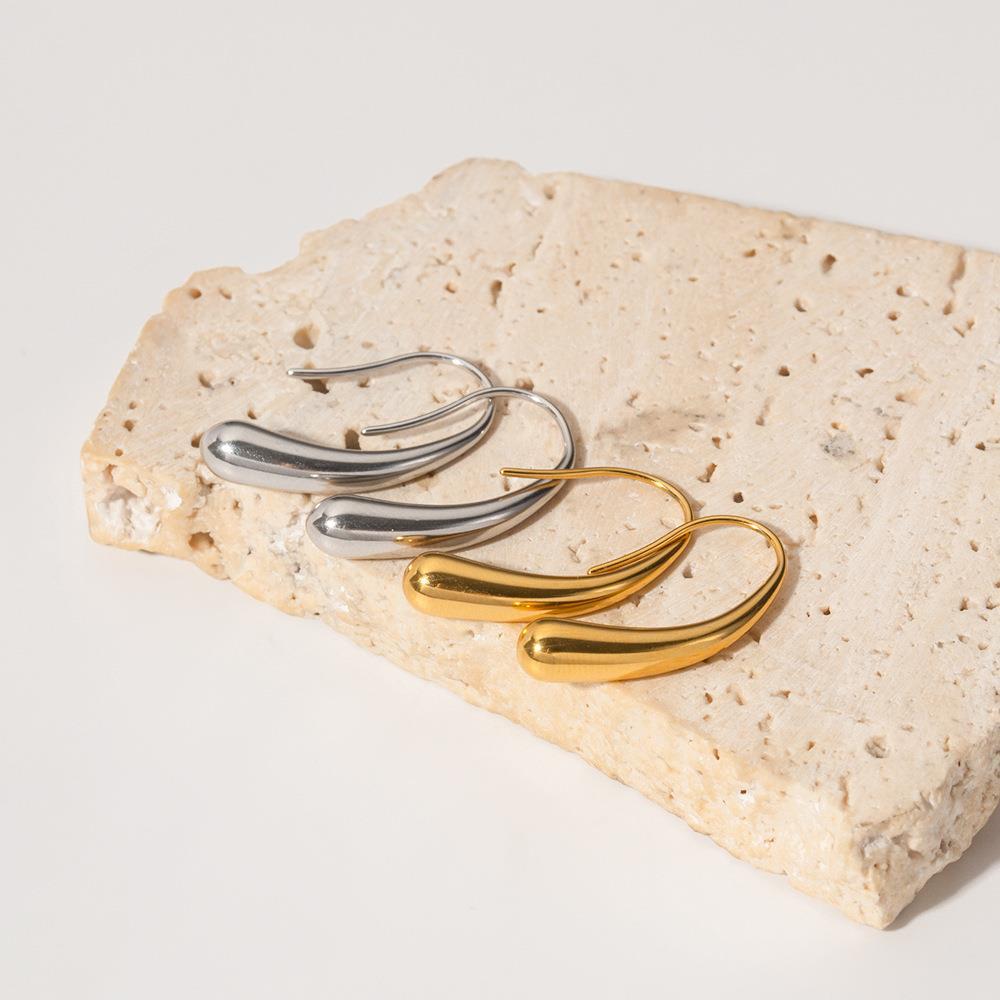 Irregular Water Drop Ear Studs Versatile Geometric Earrings