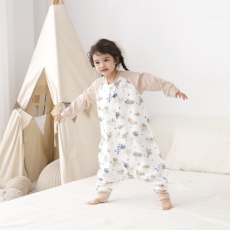 Baby Sleeping Bag Springsummer Bamboo Cotton Split-leg