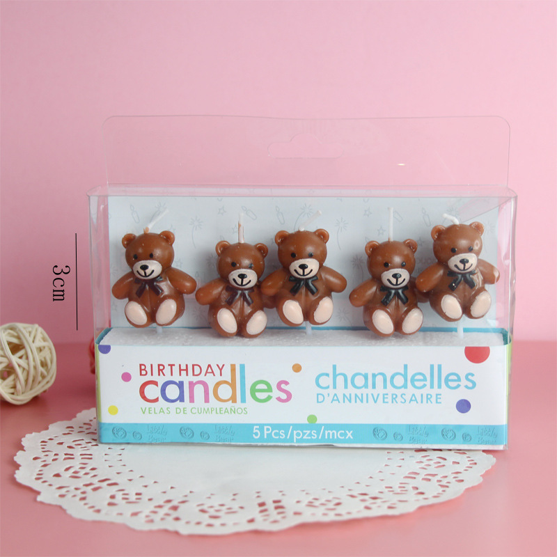 5 Little Bear Candles