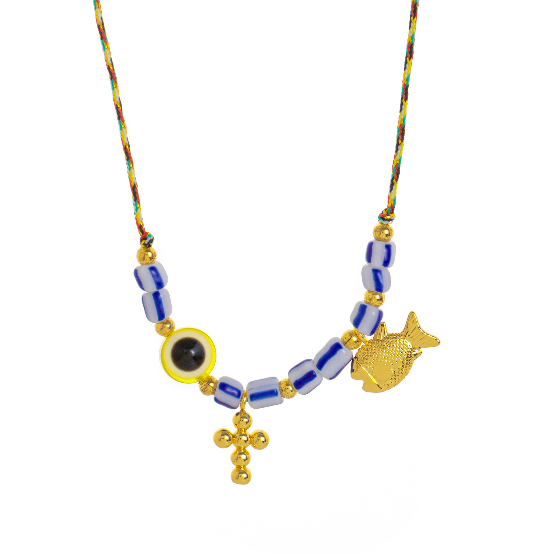 New Shell And Small Fish Bead Fresh Style Necklace