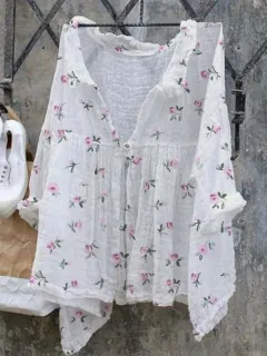Fashion Women's Shirt Landscape Printing - B42Sk8C20240711A-M - View 1