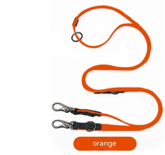 Explosion proof Dog Chain Multifunctional Chest Strap Hand Holding Rope Necklet Set Orange - Shop at LoveMi