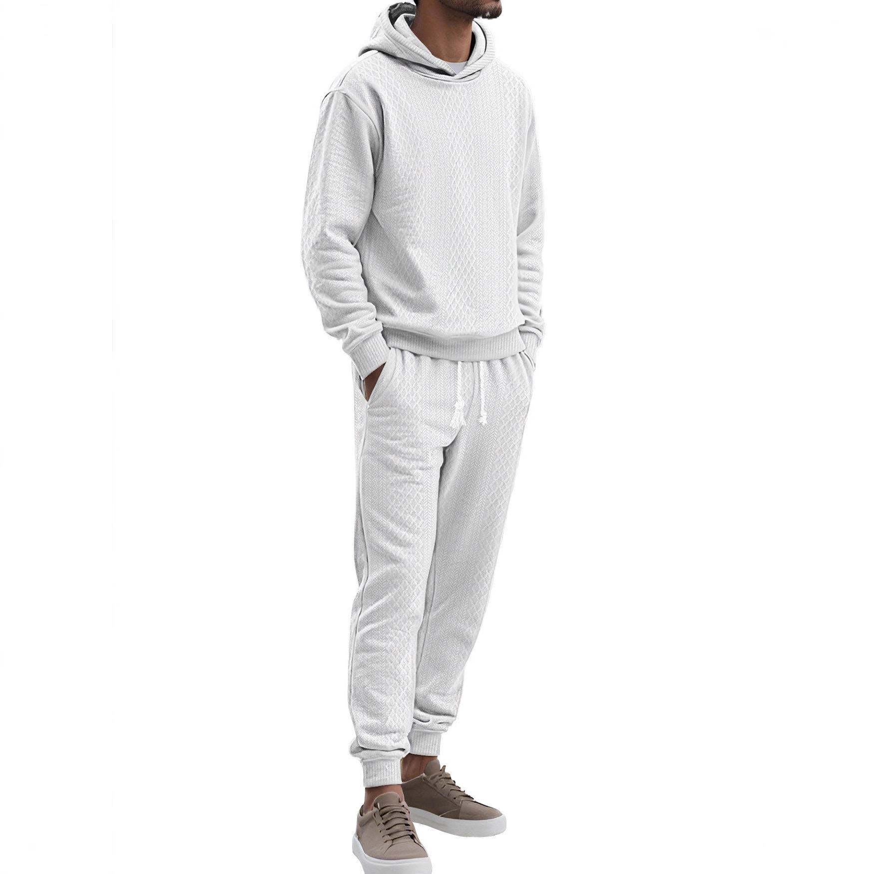Jacquard Knit Hoodie and Pants Set, picture 3 of 9