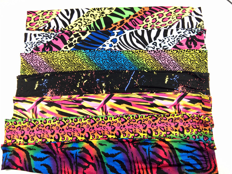 Title 2, European and American Color Neon Leopard Print ...