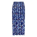 Flower Line Blue Skirt