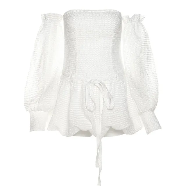 Female Backless Slim Fit Chest wrapped Dress White - Shop at LoveMi