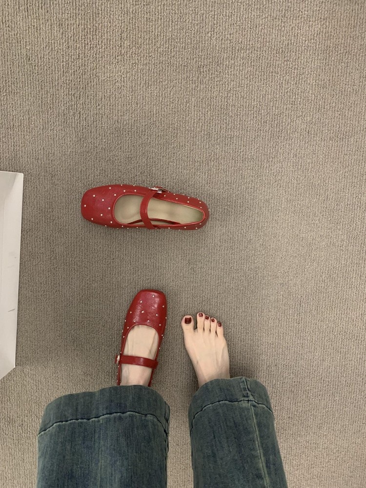 Square Toe Ballet Flats, picture 6 of 6