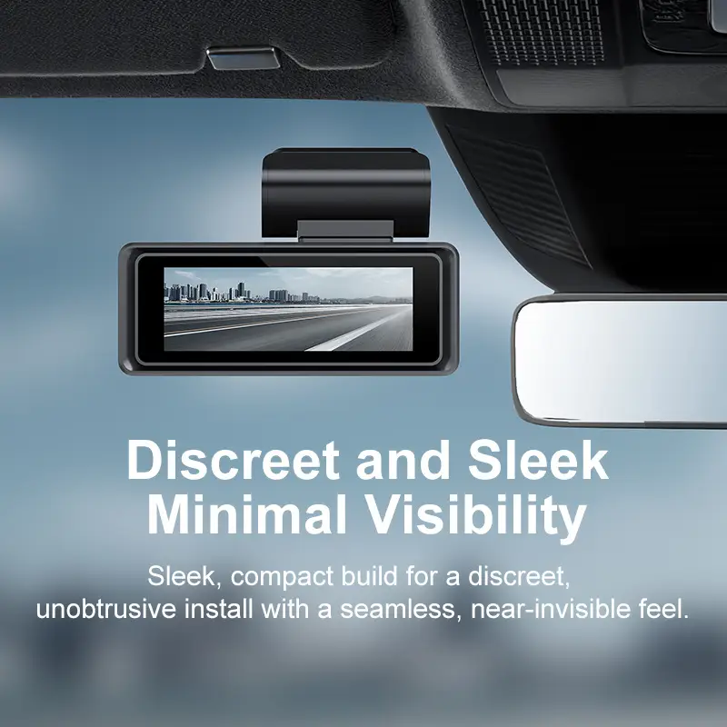 4K HD Dual-camera Front-and-rear Recording Car DVR With Phone Connectivity