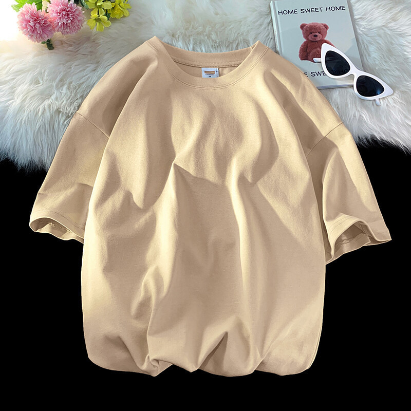 Men’s Plus Size Drop Shoulder T-Shirt Relaxed Fit Short Sleeve Pullover