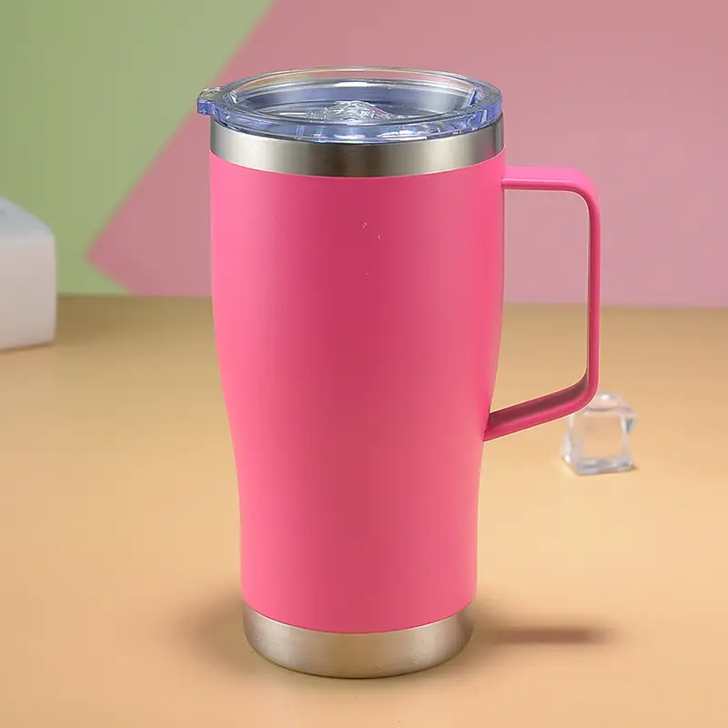 Double-walled Insulated Mug With A Handle
