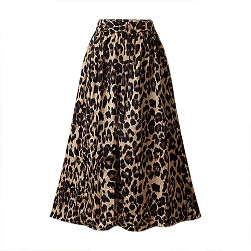 European Station Leopard Print Casual Skirt Leopard - Shop at LoveMi