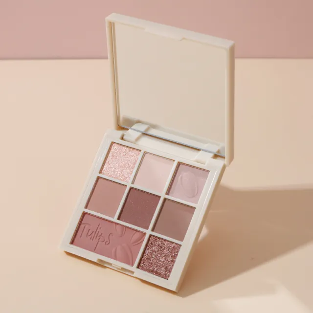 Cowherd Eight Colors Eye Shadow Plate Tulip Sequins Makeup Eye Shadow En 002 Tulip Plate - Shop at LoveMi