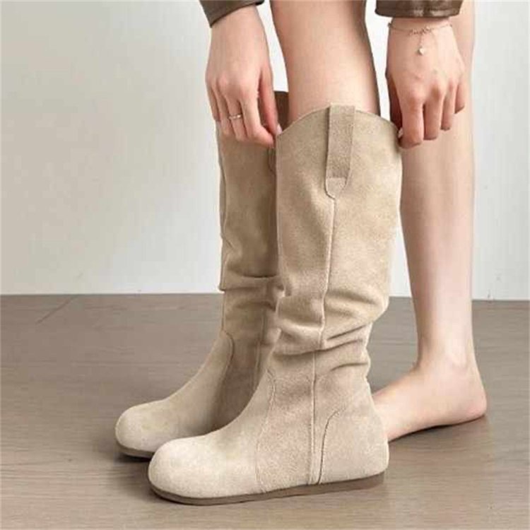 Creeper Knight Flat Heel Cowboy Boots