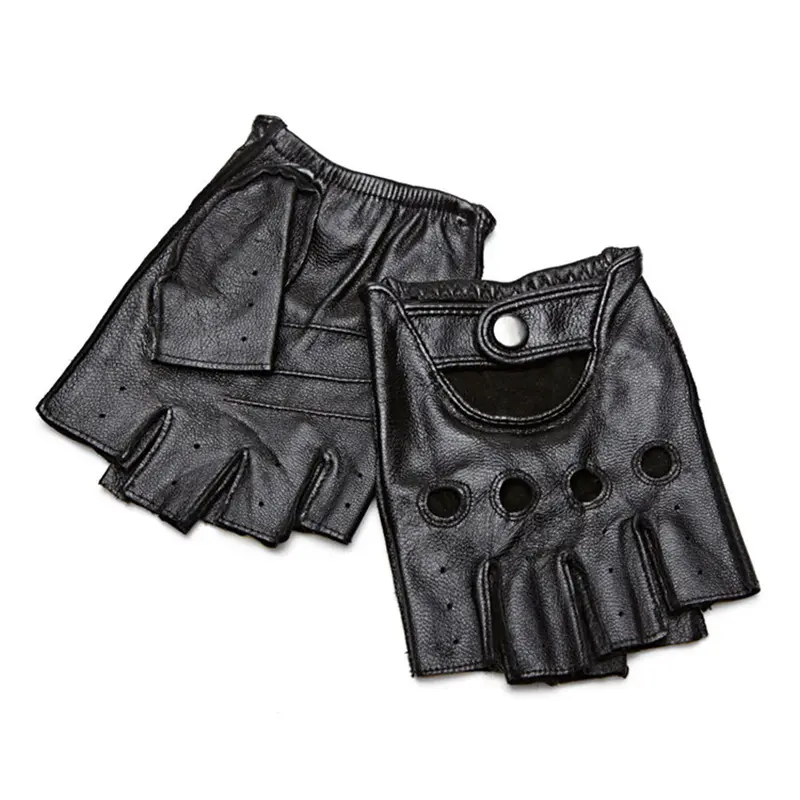 Winter Sheepskin Half Finger Gloves