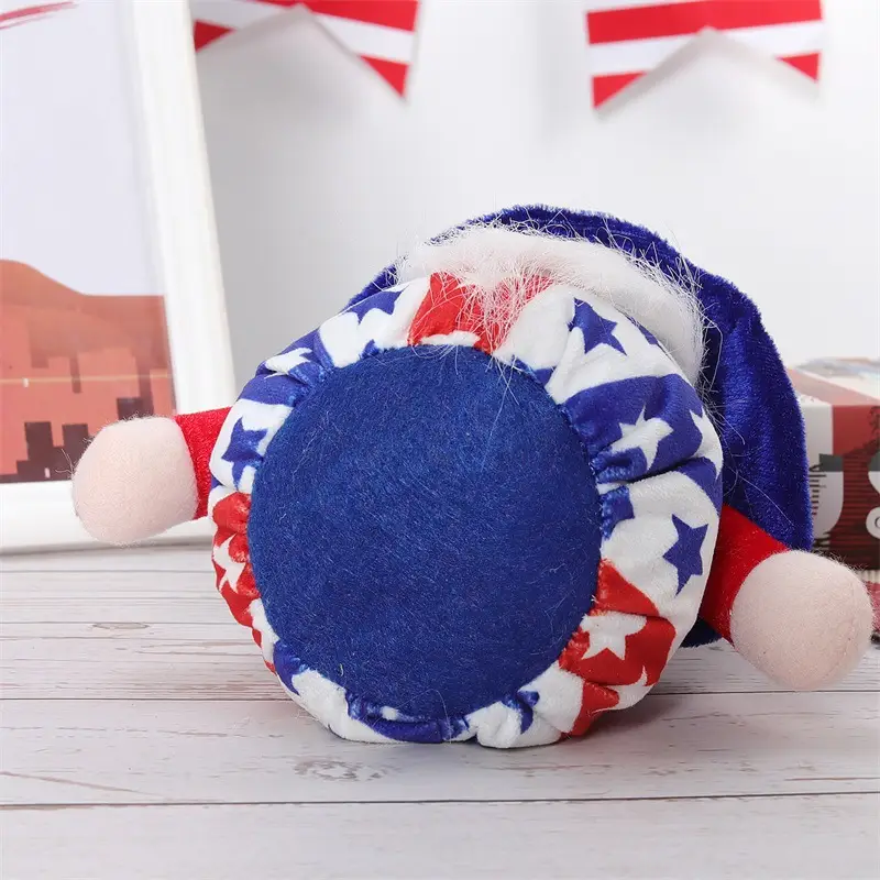 Cute Faceless Baby Doll With Top Hat Doll American National Day Decorations