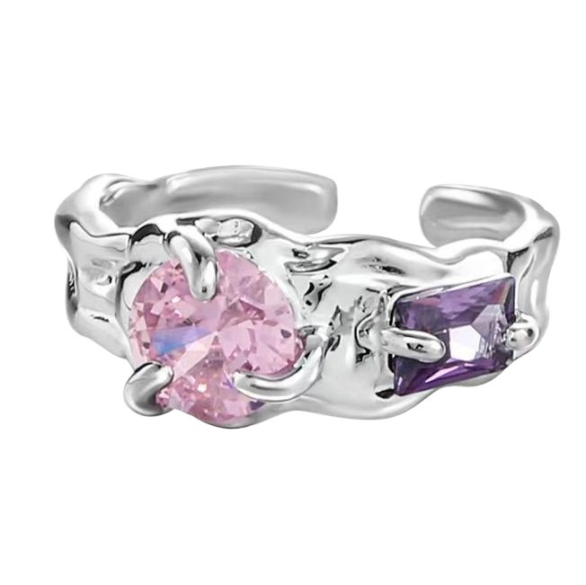 Sweet Cool Design Dopamine Zircon Ring