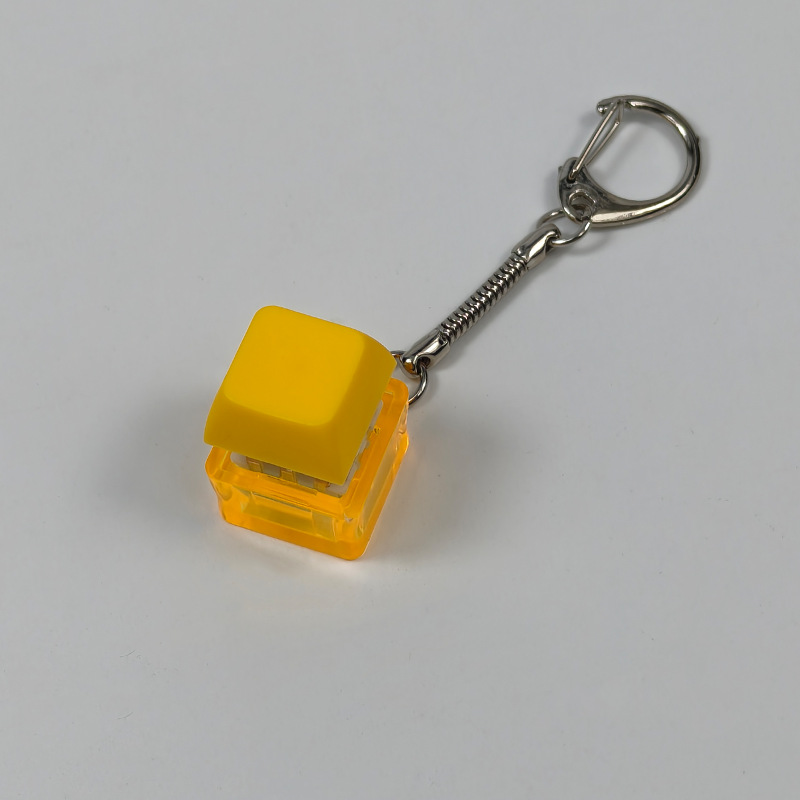 Stress-relief Keychain Toy With Finger-popping Buttons For Venting