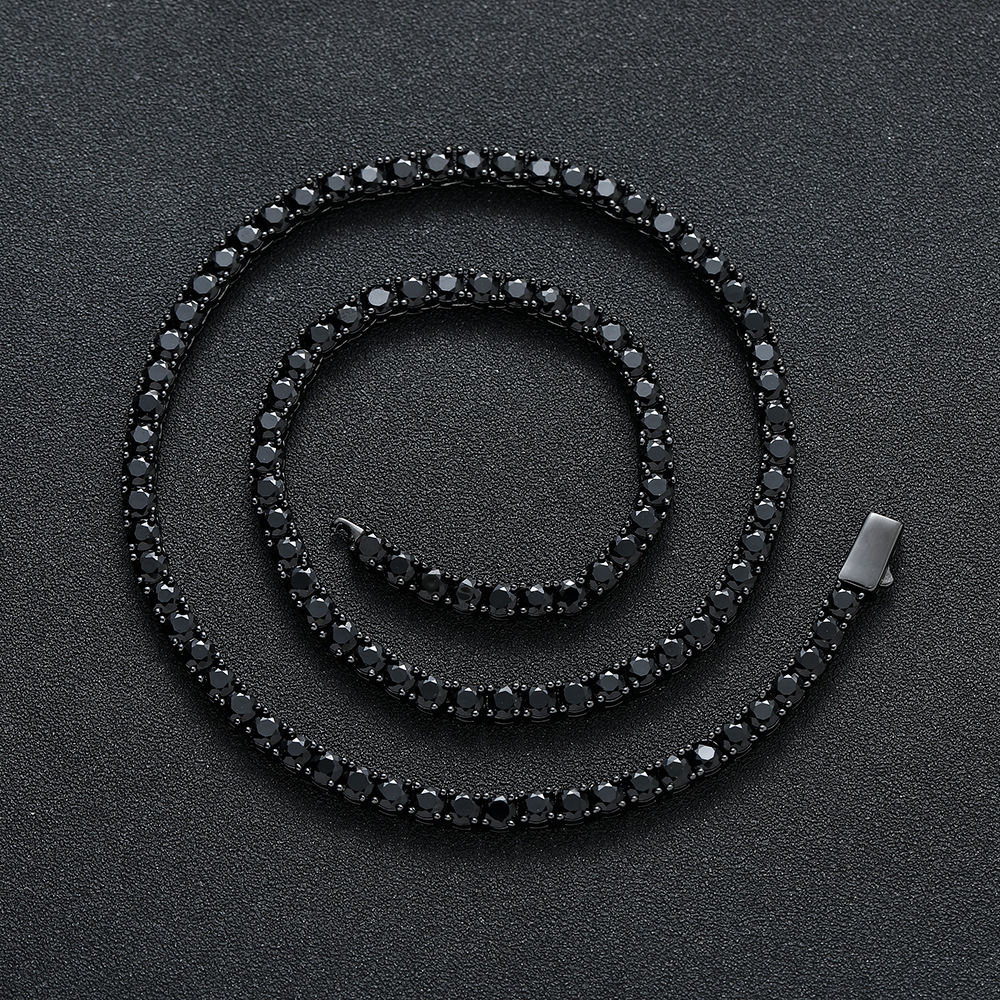 Copper Zirconia Tennis Chain Necklace, picture 4 of 4