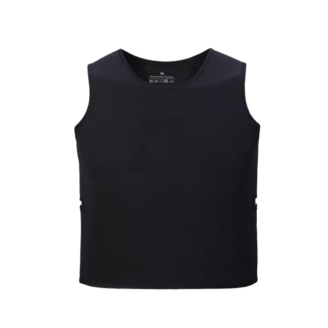 Summer Inner Wear Outer Wear Vest Pressure Neoprene Violently Sweat Suit Black - Shop at LoveMi