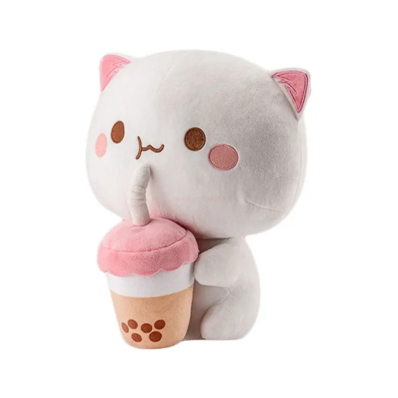 Peluche chat pêche 30 cm — Doudou doux unisexe 8