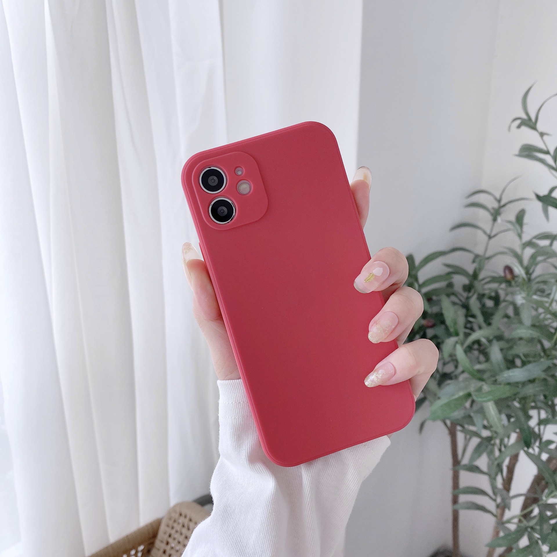 Straight Edge Liquid Silicone Protective Sleeve Phone Case - Image 6
