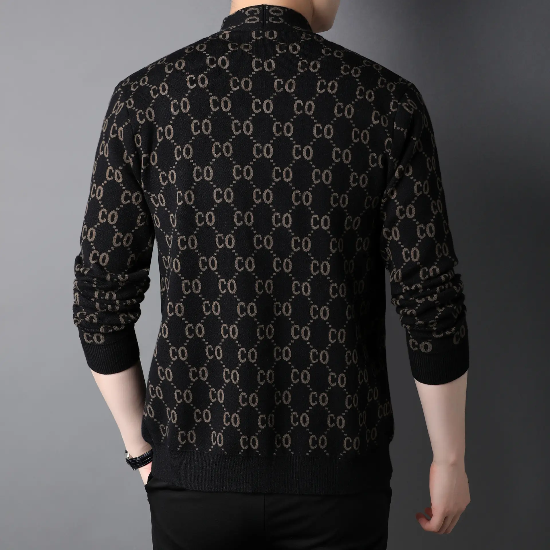 Autumn New Men's Knitted Cardigan Coat