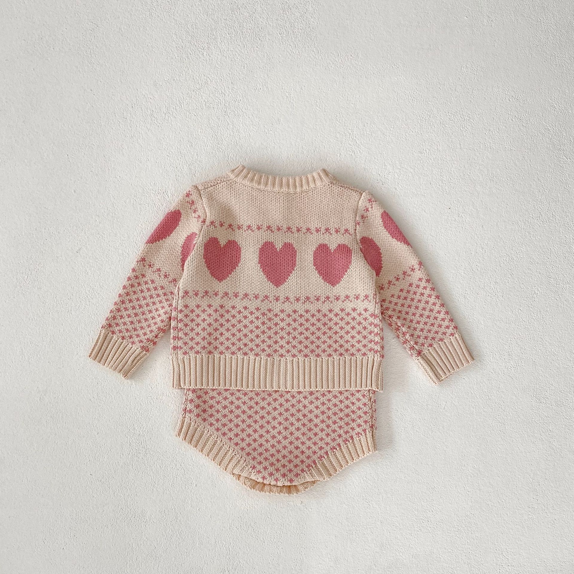 Title 2, Autumn New Womens Sweater Love Jacquard Two-pi...