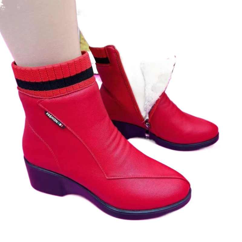 2025 Wholesale Adult Soft Leather Women's Ankle Boots - Image 4