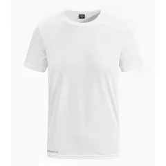 Quick-drying Crew Neck Loose Breathable Casual Sports Top - 8921 White - View 1