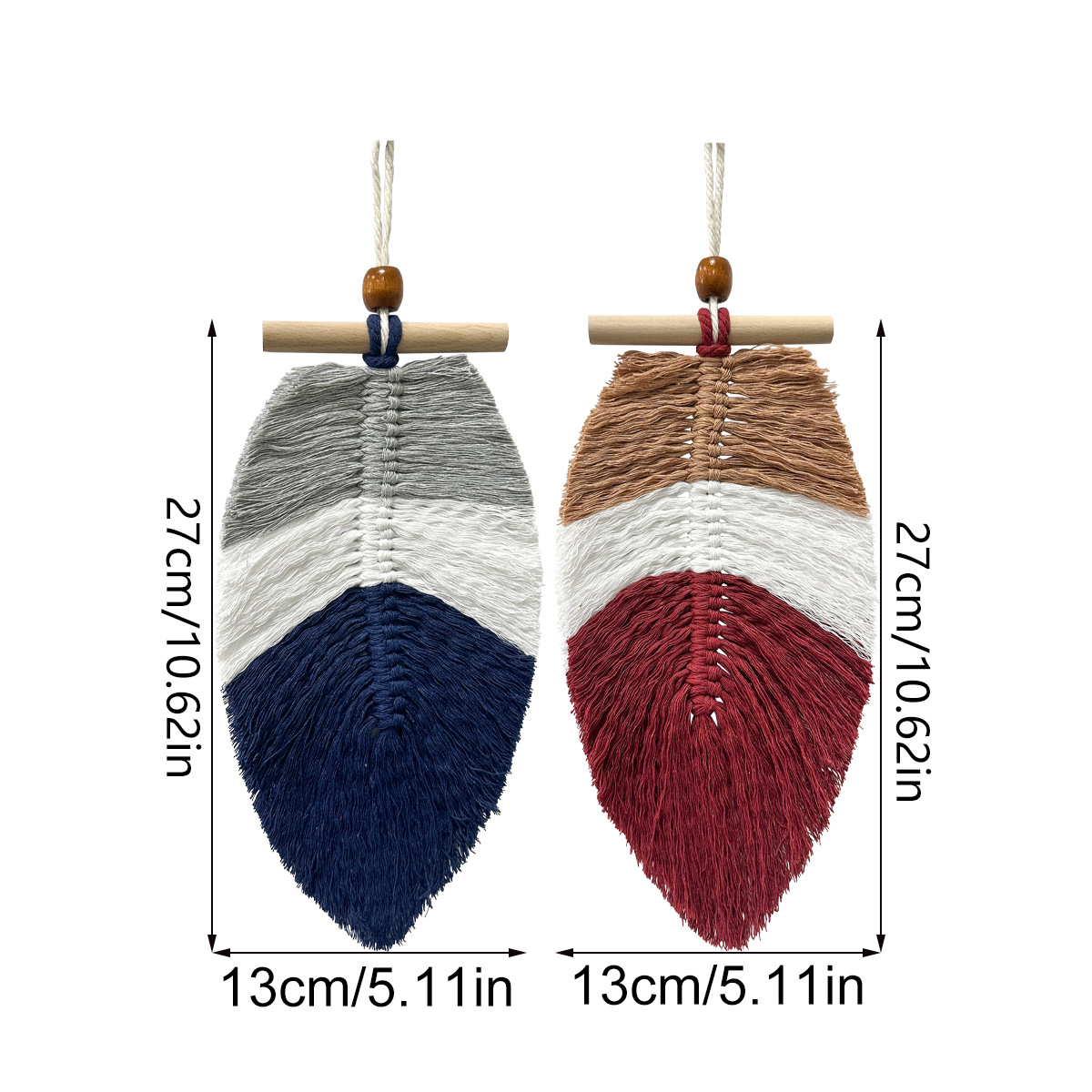 Title 8, Bohemian G159 Woven Leaf Ornaments Wall-mounted...