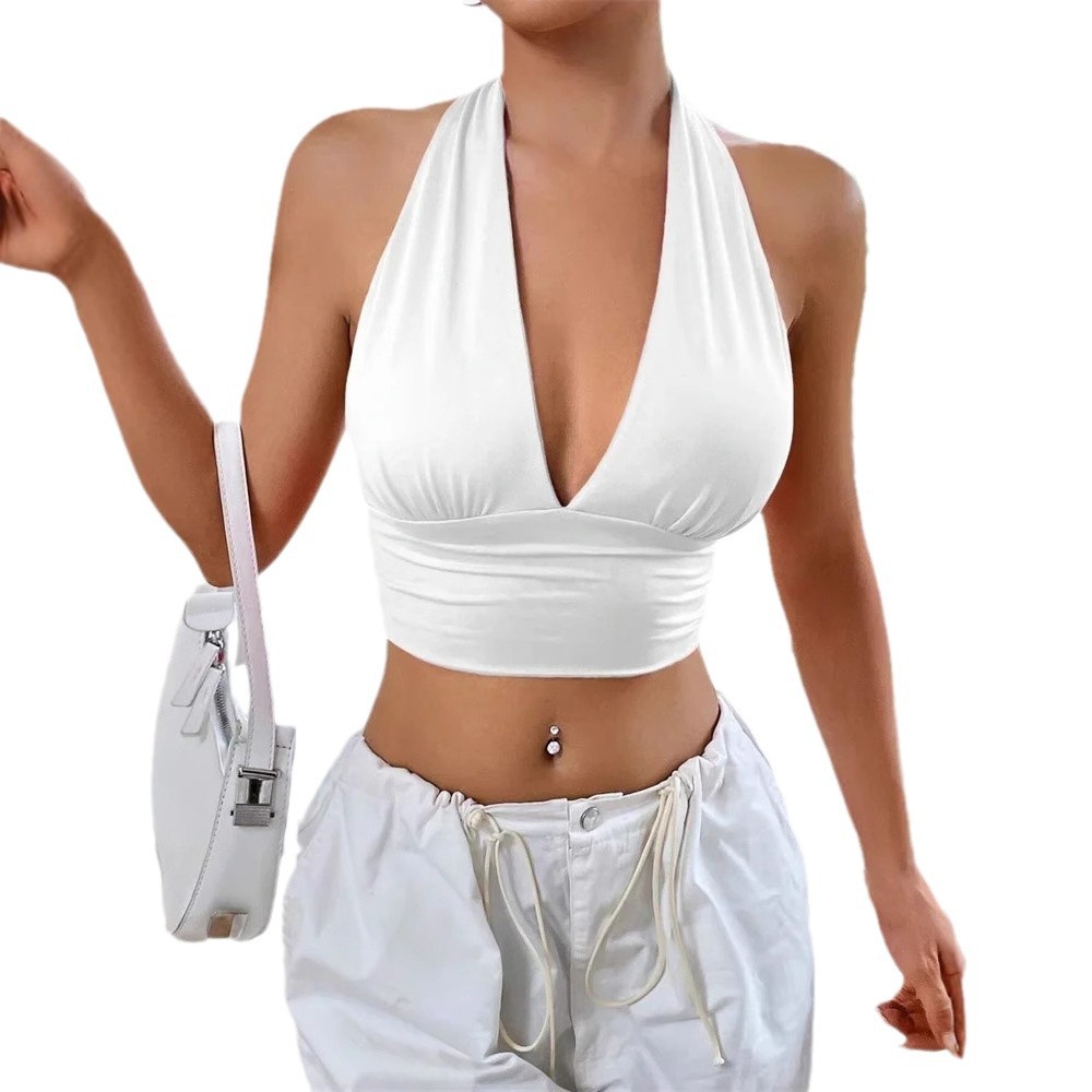 Women's Fashion Summer Backless Hollow-out Top