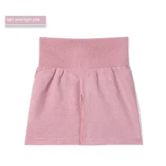 Yoga Shorts Women's Elastic Quick-drying Breathable Sports Shorts - Pink - View 1