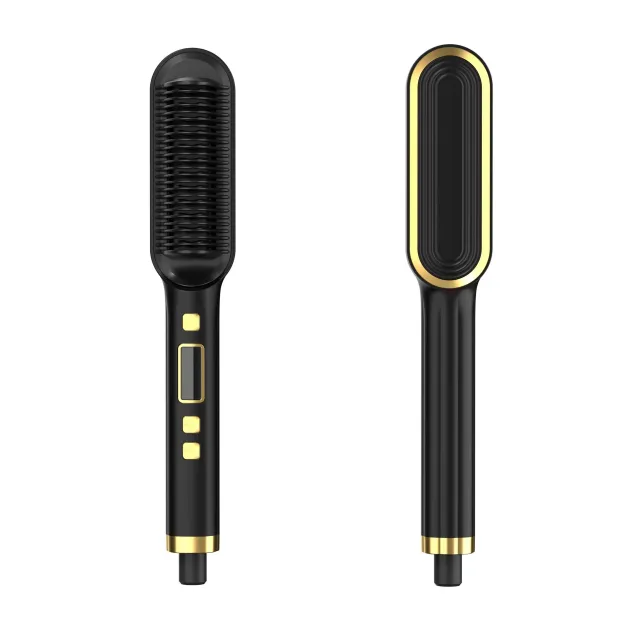 Display Hair Straightener Dual purpose Does Not Hurt Hair Curls Black Australian Standard - Shop at LoveMi