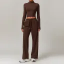 Long Sleeve Suit Brown