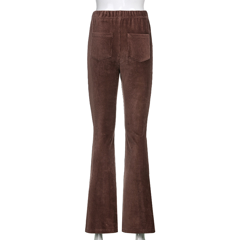 Title 21, Ladies Stretch Corduroy Micro Flared Casual Pants