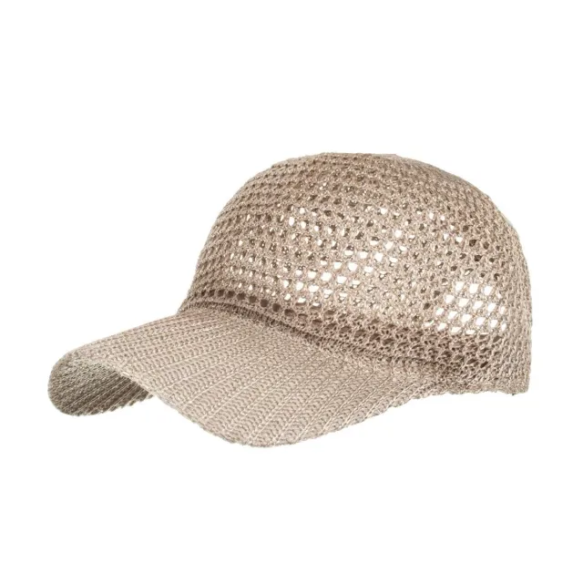 Men's Summer Outdoor Sun Protection Sunshade Women's Breathable Cool Fishing Net Baseball Cap Khaki - Shop at LoveMi