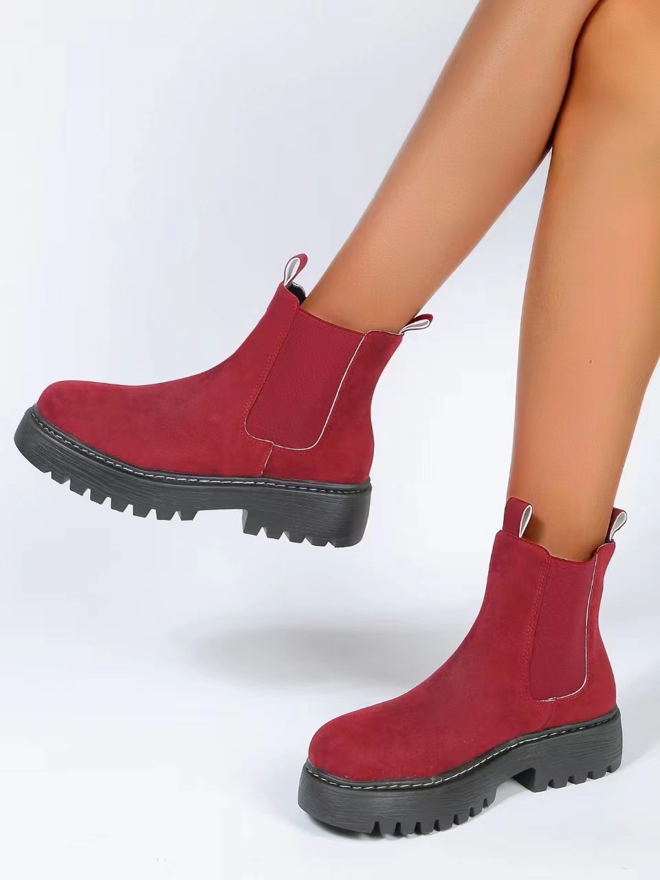 Fashion Short Martin Boots For Women Red - Shop at LoveMi