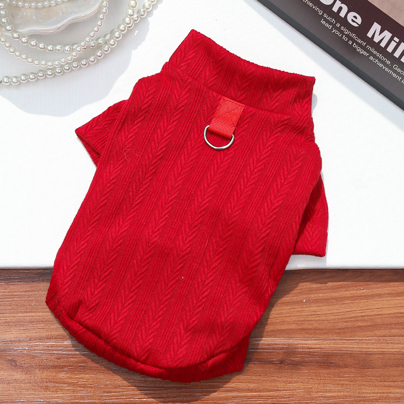 Ropa elástica de primera capa para perros y gatos, para principios de otoño-invierno