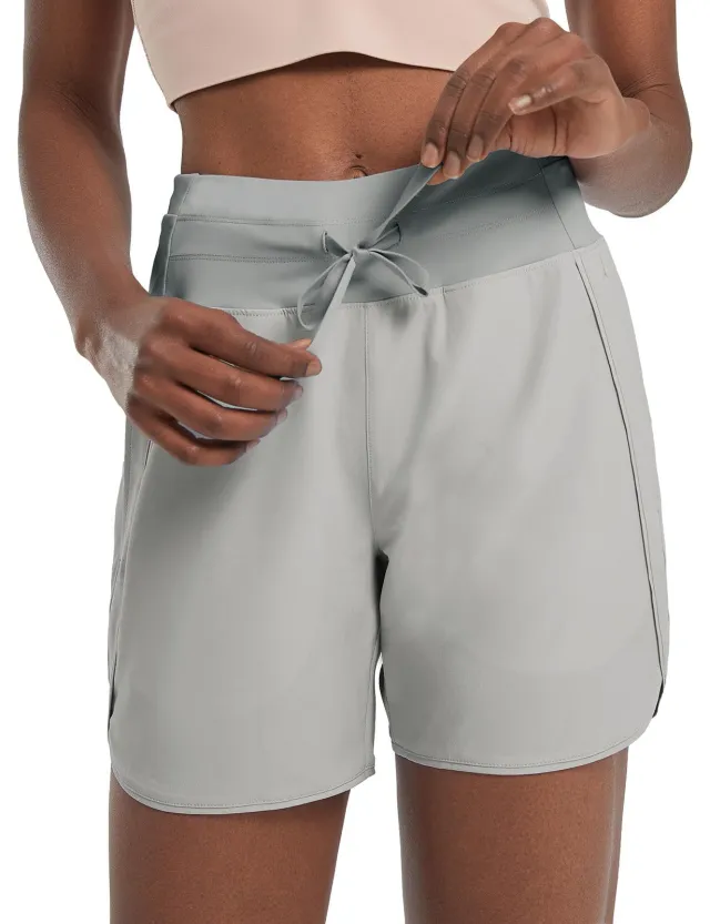 Women's Loose Casual Quick drying Sports Shorts Gray - Shop at LoveMi