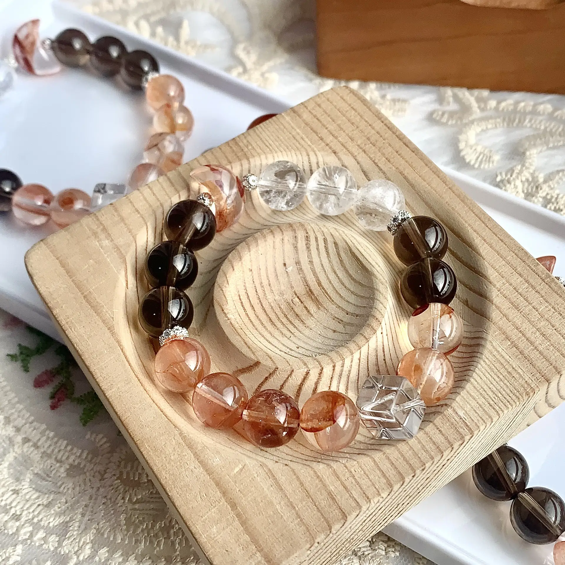 Natural Crystal Bracelet White Crystal Crystal Bracelet
