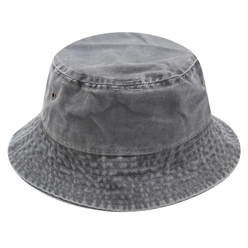 Title 6, Solid color casual denim fisherman hat