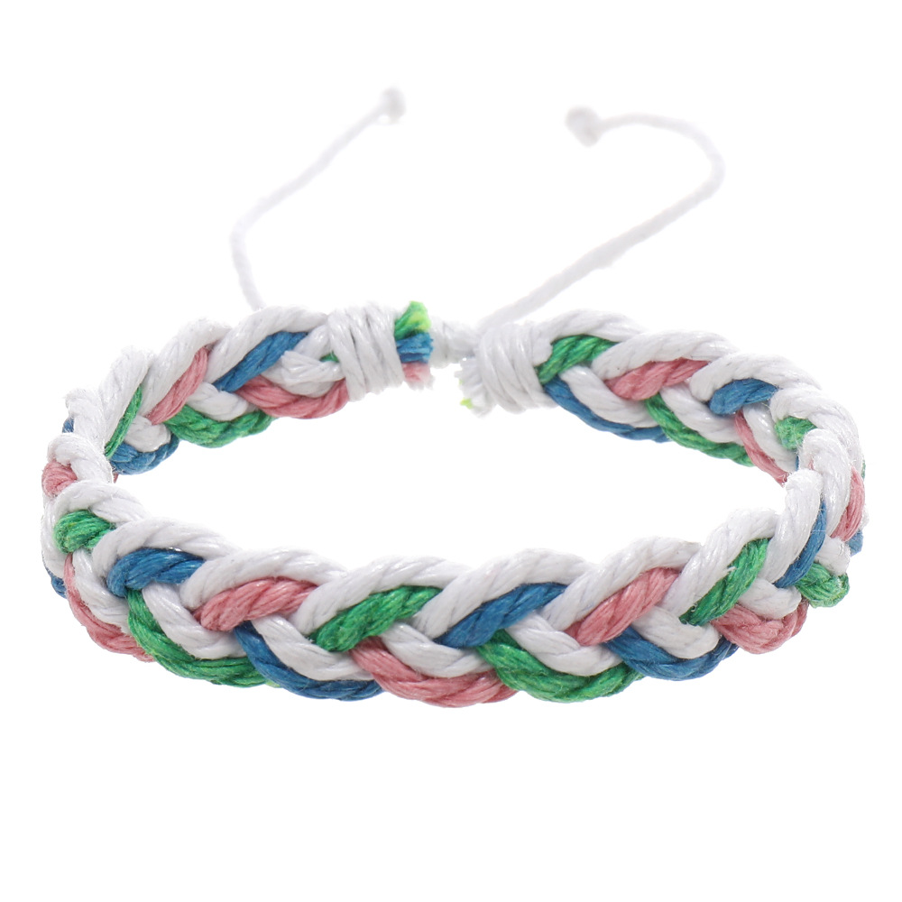 Simple Artistic Style Cotton String Hand Woven Hand Rope Bracelet