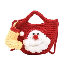 Fashion All-match Shoulder Bag Santa Claus Finished Bag - Red - View 1