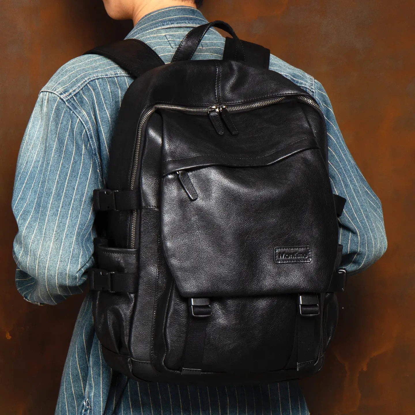 Slow Time Full-Grain Leather Backpack