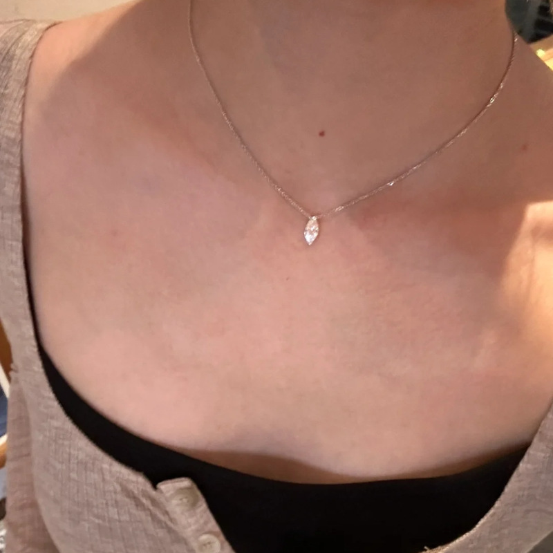 Horse Eye Diamond Zircon Necklace Female Niche