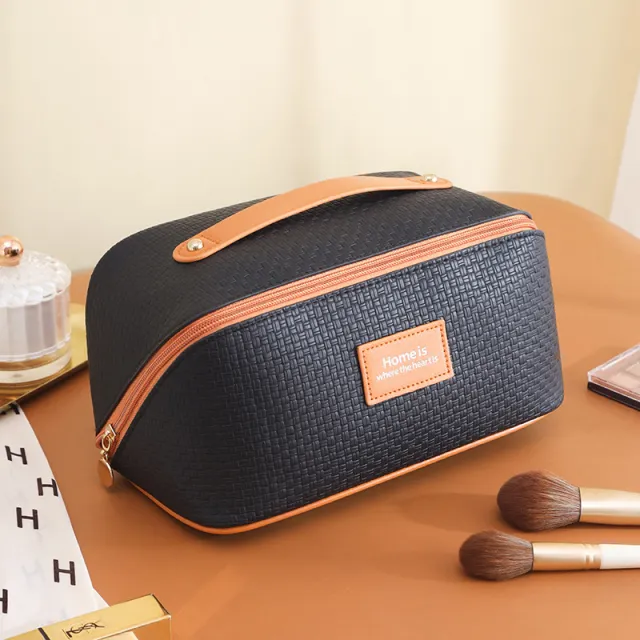 Pillow Cosmetic Bamboo Pattern Cosmetic Storage Bag Large Capacity Black - Shop at LoveMi